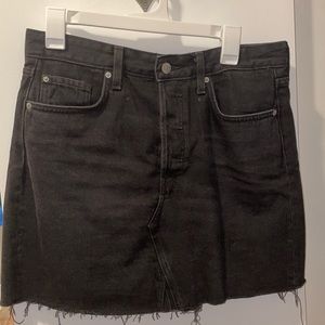 Black Jeans Mini Skirt